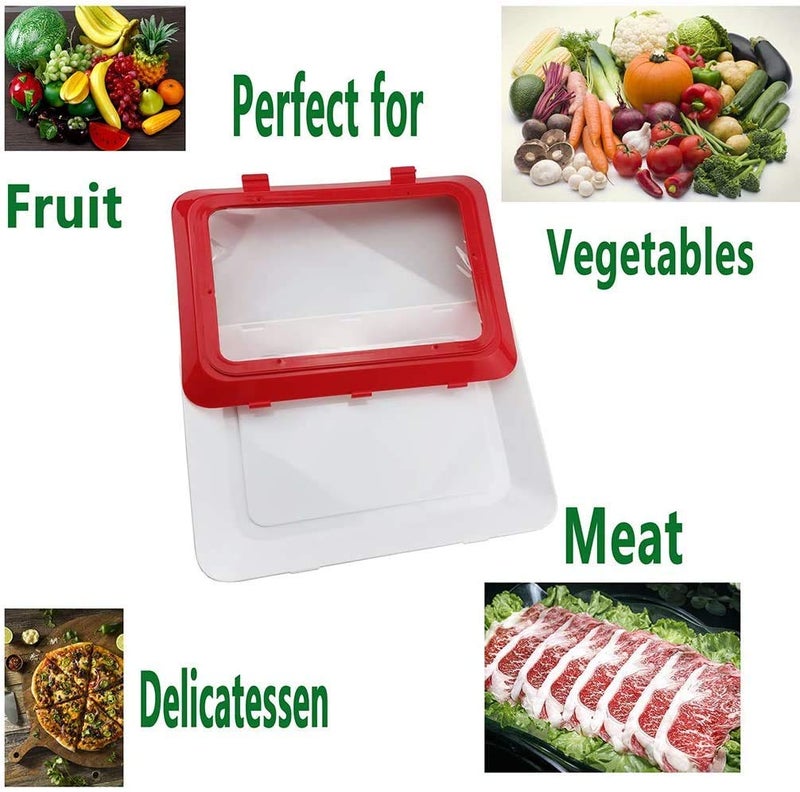 Wishbone Food Fresh Keeping Cover Clever Tray Creative Food Plastic Preservation Tray Kitchen Storage Container for Long Food Freshness Preservation - Image 5