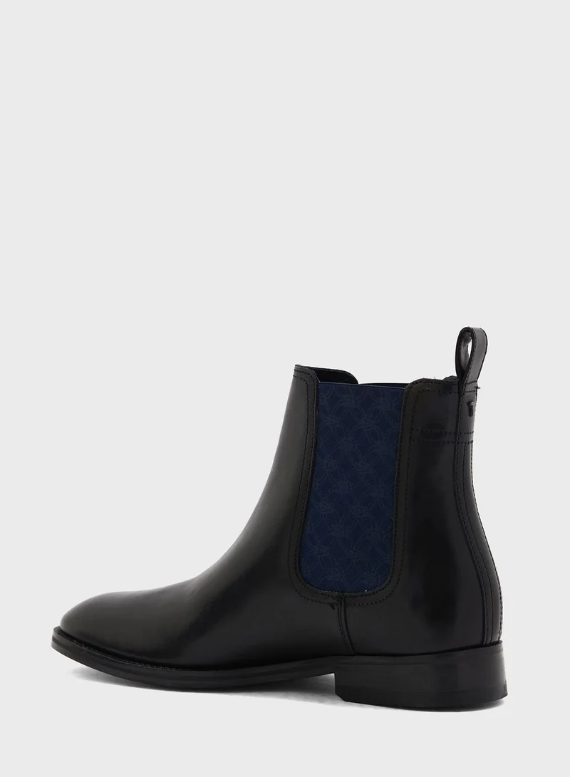 Ted Baker Lineus Patterned Elastic Chelsea Boots