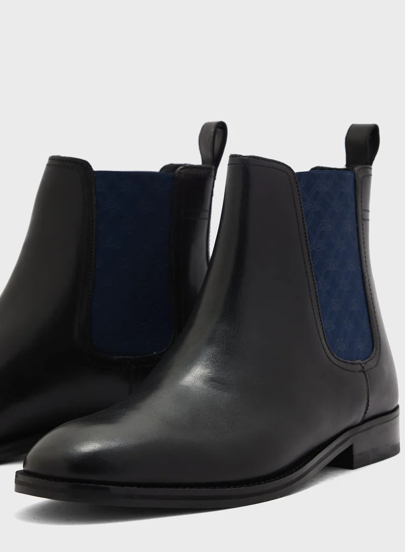 Ted Baker Lineus Patterned Elastic Chelsea Boots