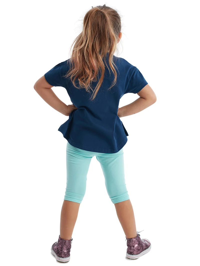 MSHB&G Sea Horse Unicorn Girl Leggings T-shirt Set