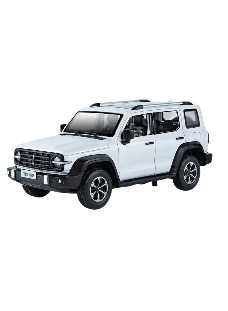 1:24 tank 300 explorer alloy model - sound and light with pullback function, opening doors, exquisite off-road vehicle collectible - Image 1