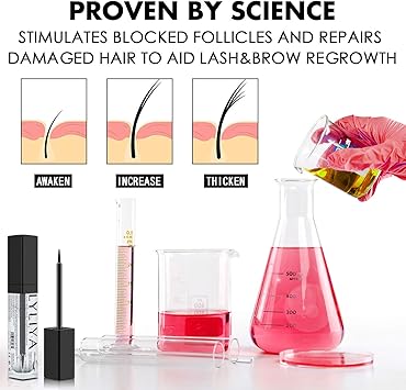 LYLIYA Eyelash Growth Serum 5ml Advanced Lash Brow Enhancer with Vitamins Natural Peptides Biotin for Longer Thicker Fuller Lashes Eyelash Eyebrow Serum for Growth Strengthening - Image 5
