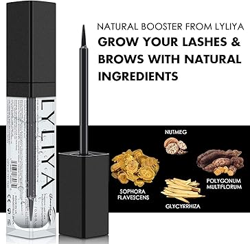 LYLIYA Eyelash Growth Serum 5ml Advanced Lash Brow Enhancer with Vitamins Natural Peptides Biotin for Longer Thicker Fuller Lashes Eyelash Eyebrow Serum for Growth Strengthening - Image 2