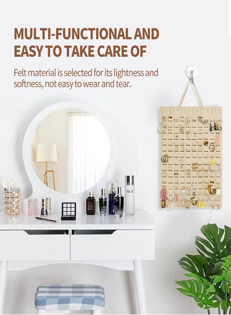 Beirui Wall mounted organizer, Display rack, Jewelry organizer, large capacity storage, can store all kinds of glasses, hats, earrings, necklaces, bracelets, suitable for home, dormitory, store display  - Image 4
