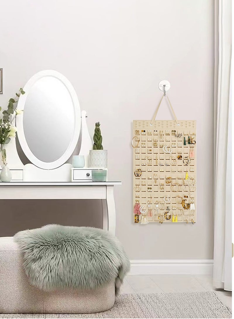 Beirui Wall mounted organizer, Display rack, Jewelry organizer, large capacity storage, can store all kinds of glasses, hats, earrings, necklaces, bracelets, suitable for home, dormitory, store display  - Image 5