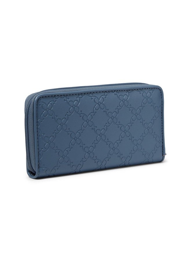 ناين ويست محفظة زوري سلاج بسحاب حولها، أزرق معدني - Image 2