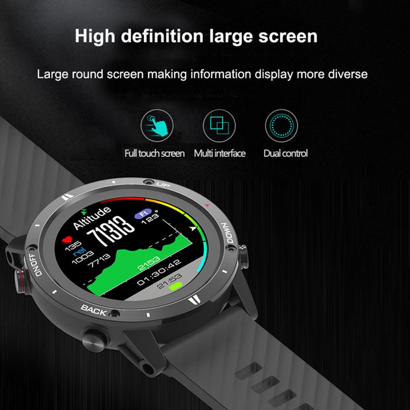 Outdoor GPS Sports Watch Fitness Tracker Wrist Watch for Running Swimming Climbing - Image 3