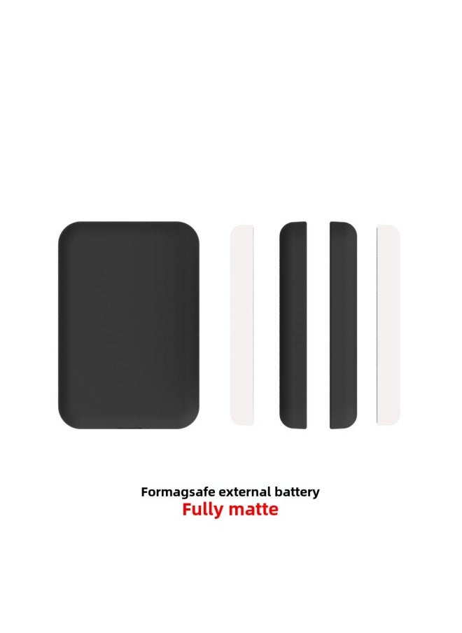 Generic - Apple MagSafe External Battery Wireless Non-slip Full Matte Black Material Suitable Protective Case-Specifications:Transparent - Image 1