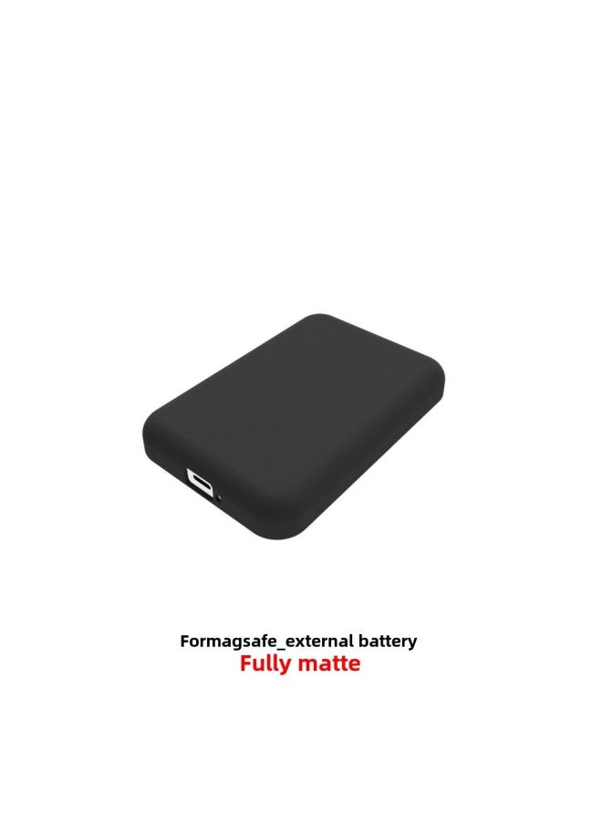 Generic - Apple MagSafe External Battery Wireless Non-slip Full Matte Black Material Suitable Protective Case-Specifications:Transparent - Image 1