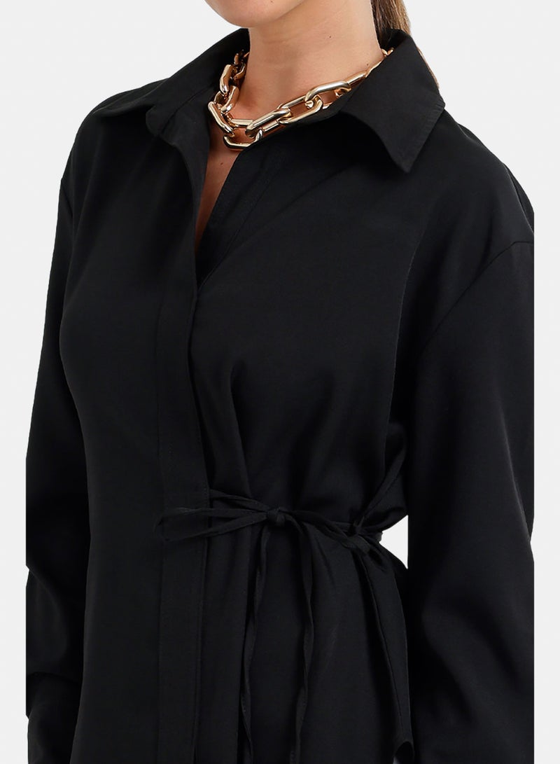 Carina Cinched Hidden-Placket Shirt - Image 5