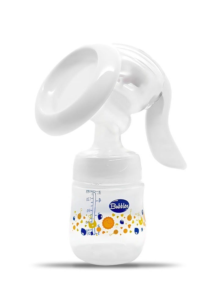 بابلز مضخة حليب يدوية بلون ازرق فاتح -أبيض - Image 1