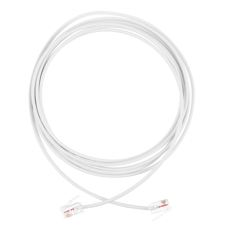 DOITOOL 2m Telephone Wire Landline Cord Telephone Signal Line High Purity Oxygen Sturdy and for Use - Image 1