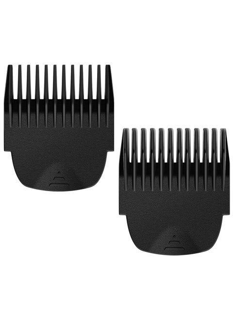 2 Pack Clipper Guards Combs Fit for Manscaped The Lawn Mower 4.0 Groin Hair Trimmer, 4-Length (1/8”-1/2”) Adjustable Cutting Guides for Manscaped 4.0 Replacement Guards Attachment, Black