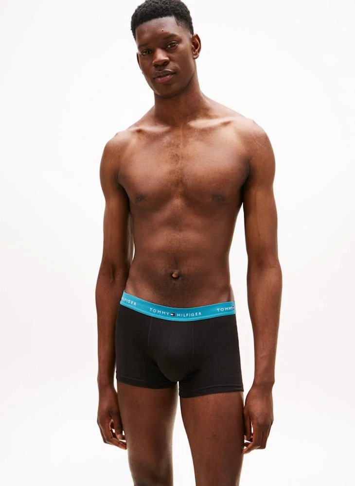TOMMY HILFIGER 5-Pack Signature Repeat Logo Waistband Trunks