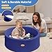 HARBOLLE Baby Ball Pit 354 Soft Round Memory Foam Ball Pits NOT Included Balls Indoor Outdoor Playpen for Babies Toddlers Kids Great Gift for Girls Boys Dark Blue - Image 4