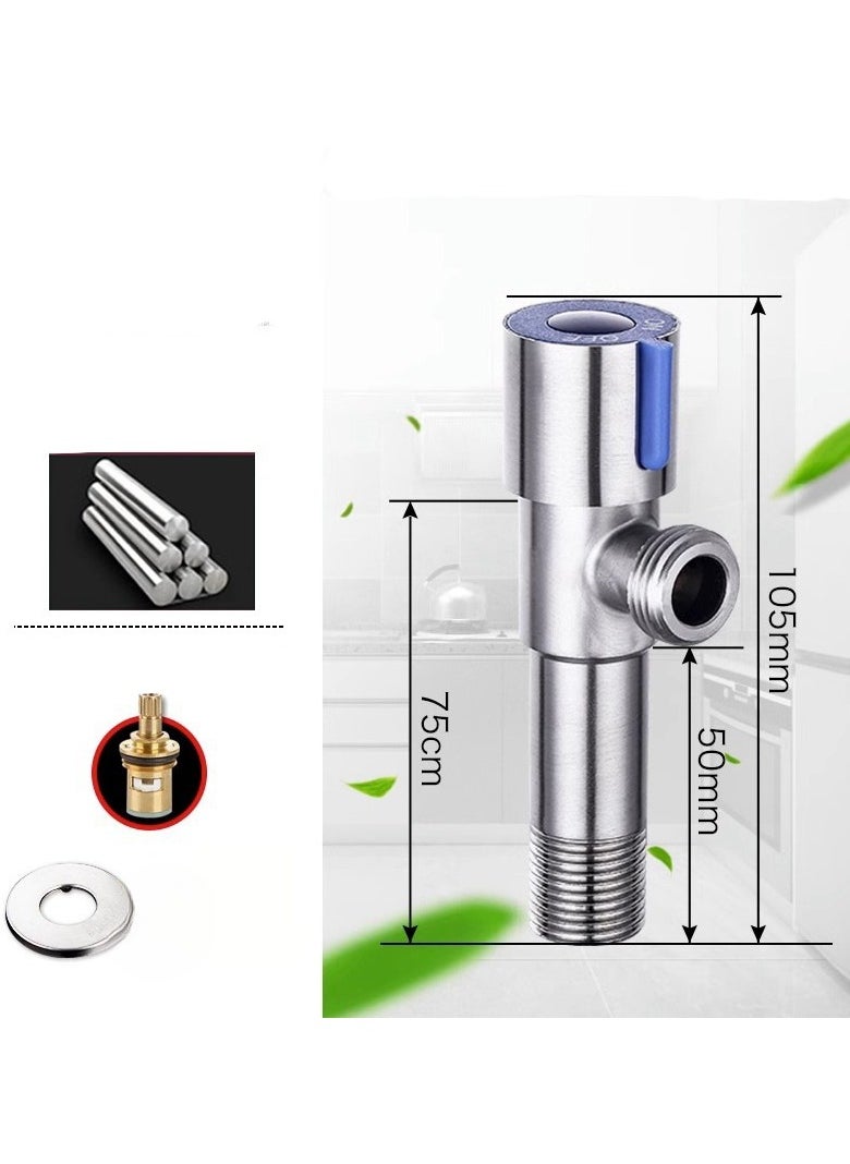 EBMINI - Household One In Two Out Three Way Four Point Valve Stop Water Valve Triangle Valve - Image 1