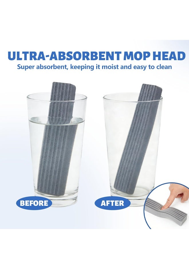 Portable Mini Sponge Mop Wet Dry Use For Bathroom Kitchen Desktop Glass - Image 5