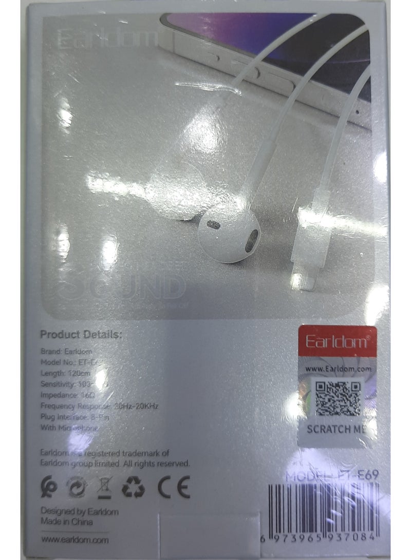 Earldom EARPHONES FOR 8 PIN - Image 2