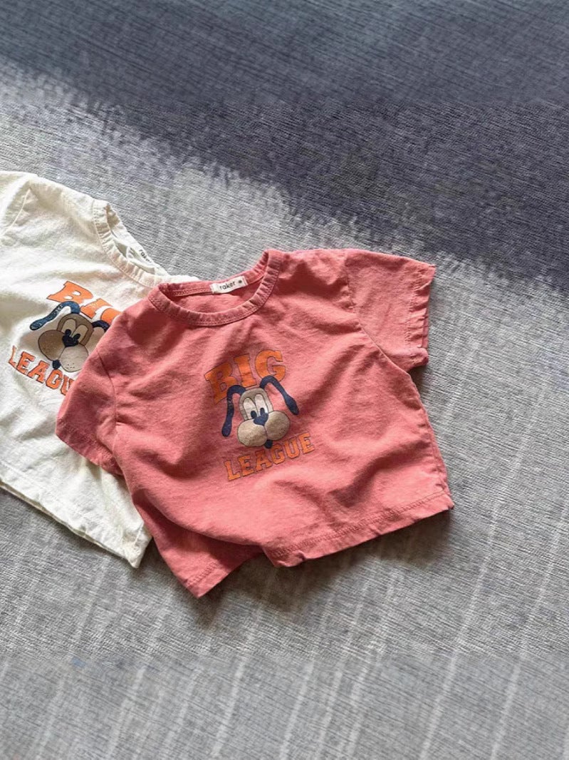 Korean Version Ins Cartoon Dog Casual T-Shirt For Boys And Girls Versatile Fashionable Stylish Top Short-Sleeve Children'S Summer T-Shirt - Image 4