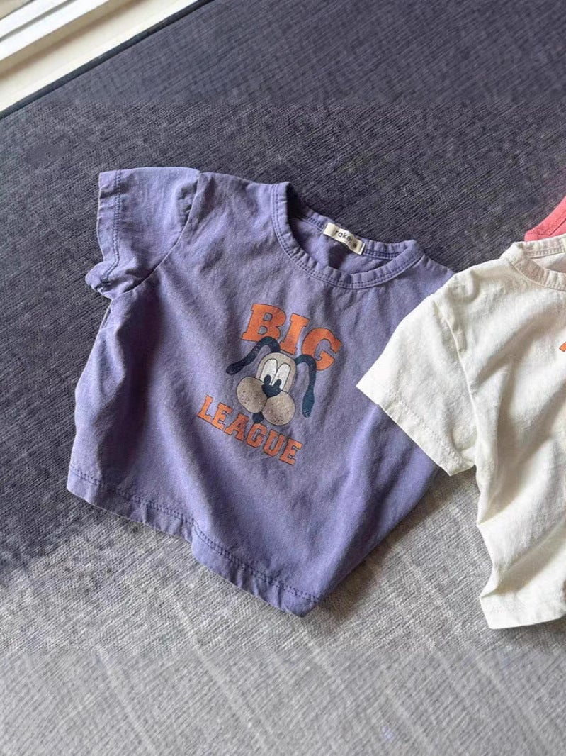 Korean Version Ins Cartoon Dog Casual T-Shirt For Boys And Girls Versatile Fashionable Stylish Top Short-Sleeve Children'S Summer T-Shirt - Image 3