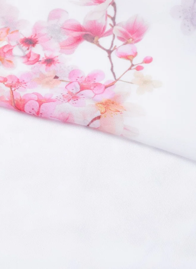 SASSAFRAS Floral Printed Maxi Dress for Women
