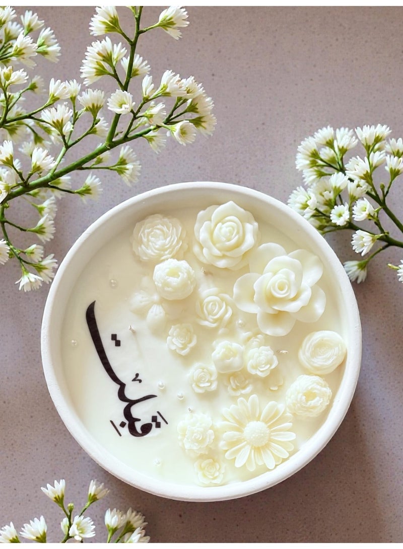 ANUM BY MUNA "Qubilat" Celebration Candle - Japanese Cherry Blossom Scent - Nikah/Engagement Decor - Image 3