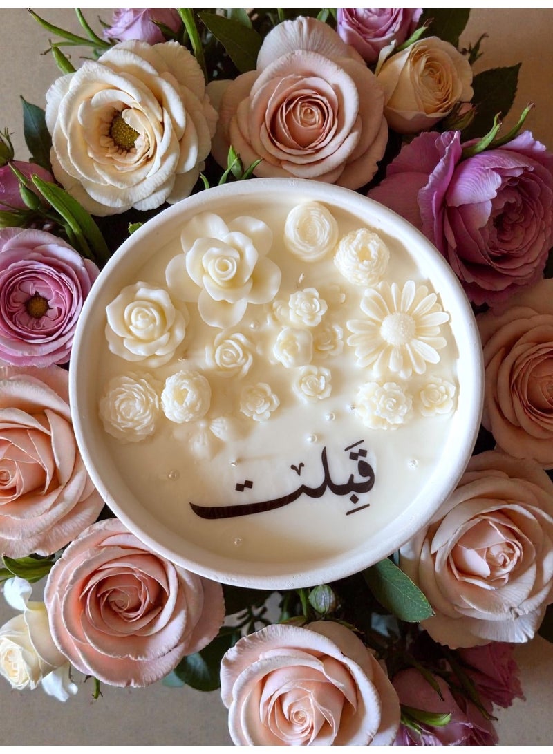 ANUM BY MUNA "Qubilat" Celebration Candle - Japanese Cherry Blossom Scent - Nikah/Engagement Decor - Image 4