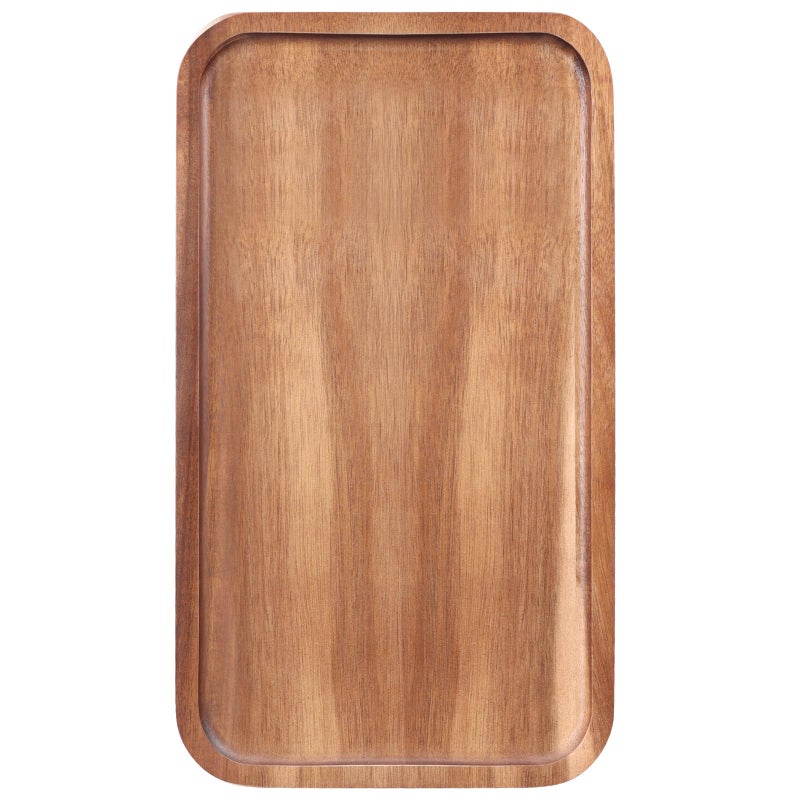 Ayiaren Rectangular Wooden Platters Long Charcuterie Boards Decorations Serving Trays Platter for Cookie, Snack, Appetizer, Dessert, Party, Food Dish Rectangle Acacia Wood Kitchen Platter Plates Cheese Board - Image 1
