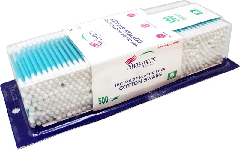 Swisspers Hot Colored Cotton Swabs - 500 Count - Image 3