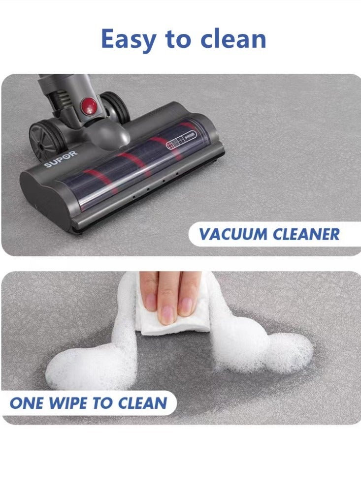 كوتيس 2 قطعة دياتوم الطين مجموعة الحمام ماصة السجاد المضادة للانزلاق حصيرة المرحاض رمادي 60X40 و 50x50 سم - Image 5