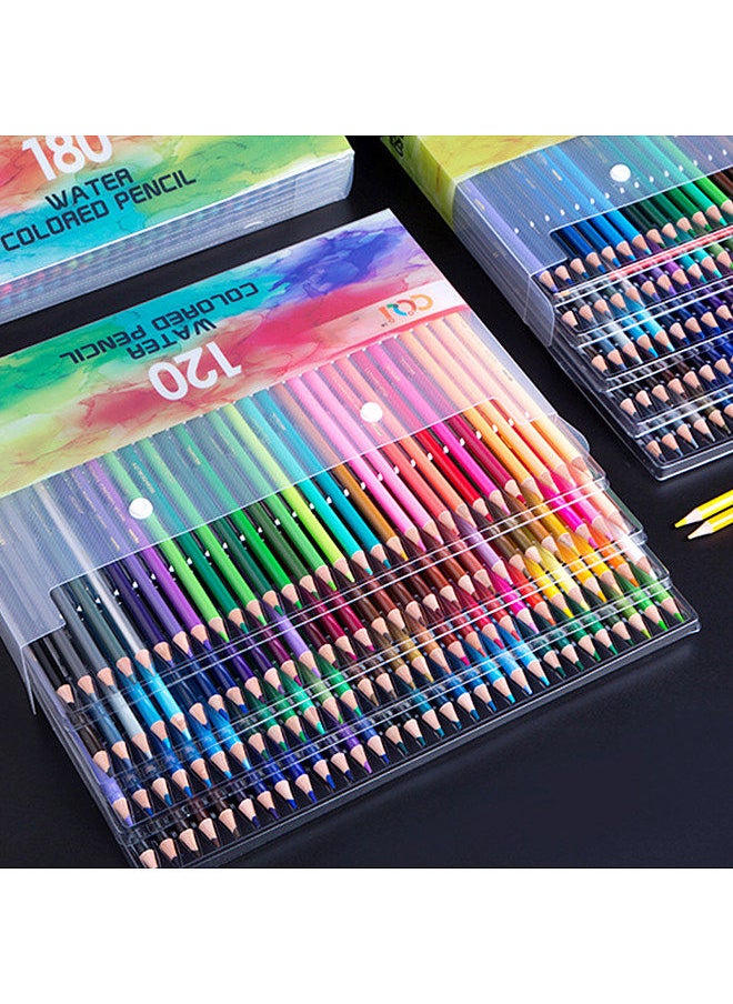 Generic - 120/150/180/210 Professional Artist Watercolor Pencils Set Water-Soluble Colored Pencils for School Students Adults Color Pencils Art Supplies for Drawing Sketching Coloring Books - Image 1