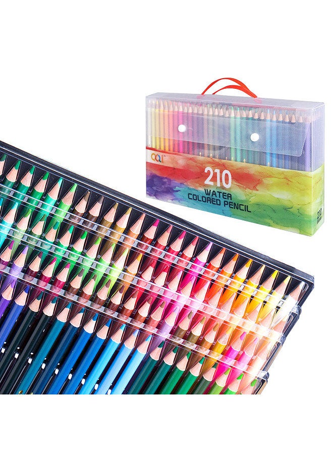 Generic - 120/150/180/210 Professional Artist Watercolor Pencils Set Water-Soluble Colored Pencils for School Students Adults Color Pencils Art Supplies for Drawing Sketching Coloring Books - Image 1