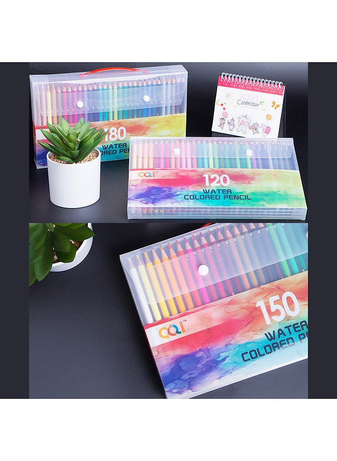 Generic - 120/150/180/210 Professional Artist Watercolor Pencils Set Water-Soluble Colored Pencils for School Students Adults Color Pencils Art Supplies for Drawing Sketching Coloring Books - Image 1