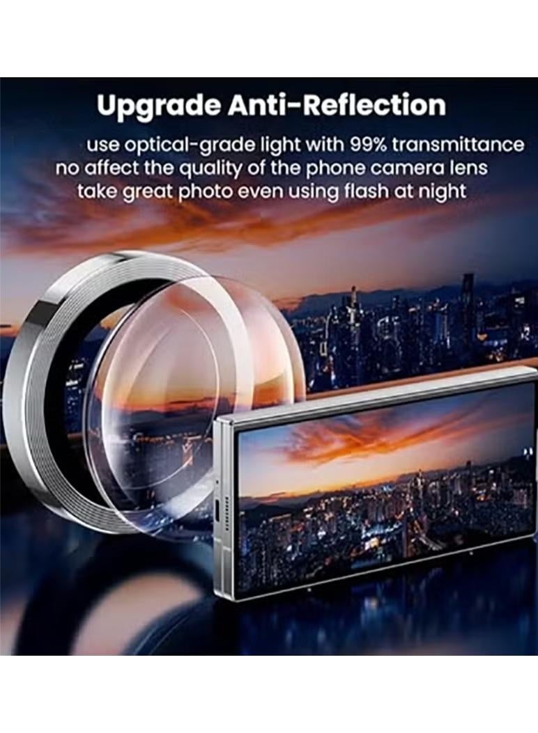 Compatible with Samsung Galaxy Z Fold 7 camera lens protector, Metallic texture style tempered glass camera lens cover Galaxy Z Fold 7 [Metal CD cable]- Black - Image 5