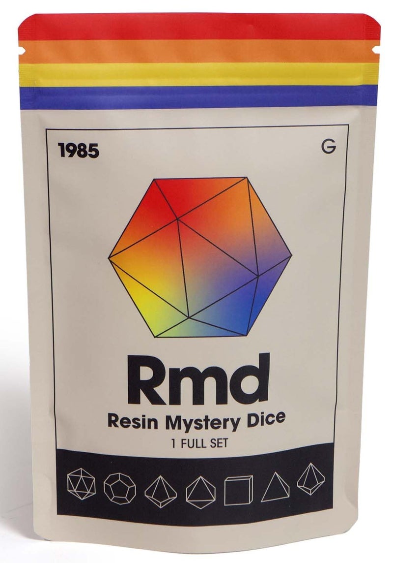 1985 Games Sharp Edge Dice Set for DND for Dungeons and Dragons Ttrpg Games MultiSided RPG Polyhedral Resin DND Dice Set Collectable Dice Resin Mystery Dice - Image 3
