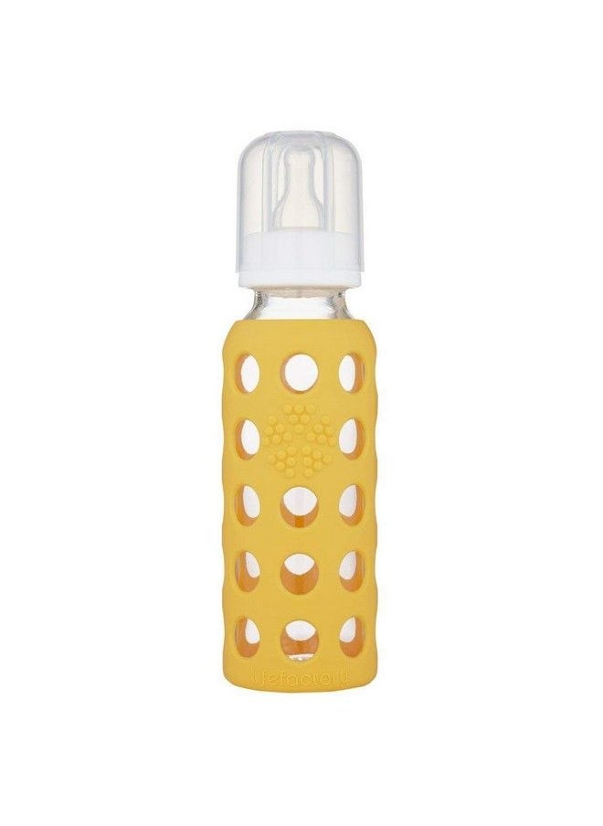 lifefactory 9Oz Glass Baby Bottle 2Pk Bundle With 2 Stage 3 Nipples (Kale/Mango)  - Image 4