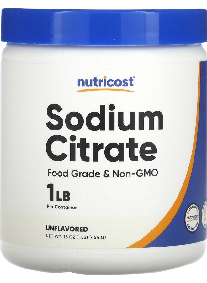 Nutricost Sodium Citrate Unflavored 16 oz  (454 g) - Image 1