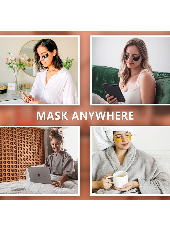 pureSOL PURE SOL Hydrogel Gold Under Eye Mask - Hyaluronic Acid, Retinol - Anti-aging, Moisturizing and Hydrating - 12 Pairs | Eye Patches for Puffy eyes, Dark Circles - Gifts for Women. Gifts for Mom - Image 2