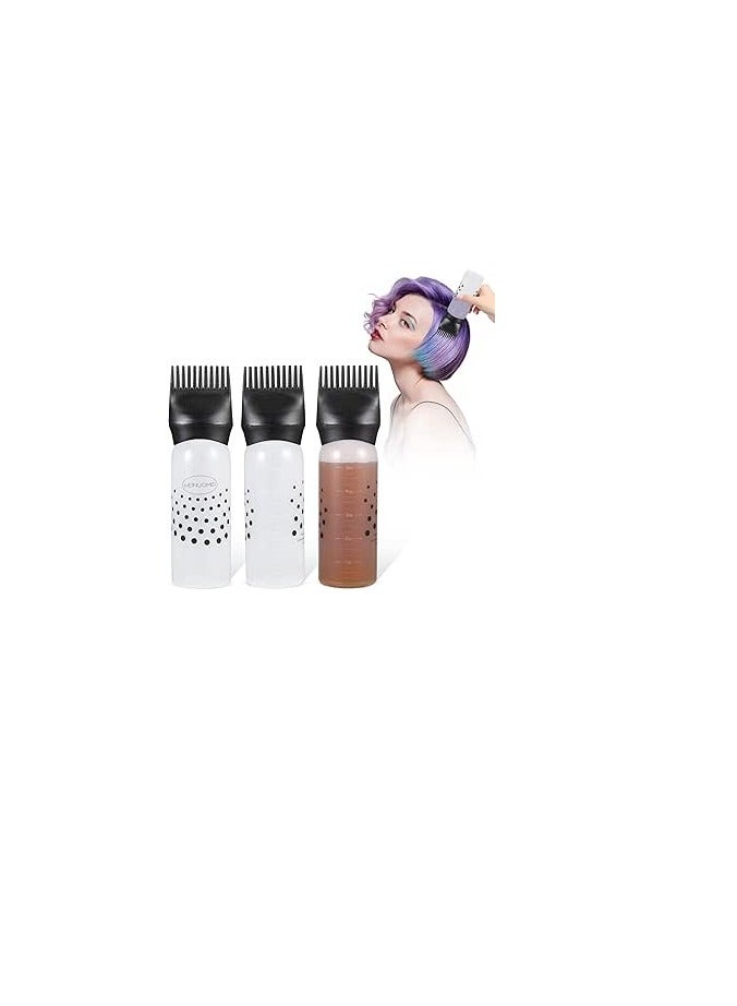 Generic Hair Oil Bottle, Oil Comb 120ML Hair Tools Hair Dye Applicator Brush Bottles Styling Tool Hair Coloring 1 PCS - Image 1