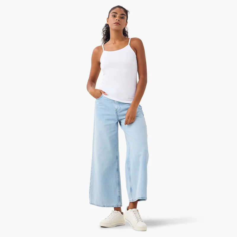 سبلاش فيڤ Set of 2 - Camisole Top with Scoop Neck and Spaghetti Straps