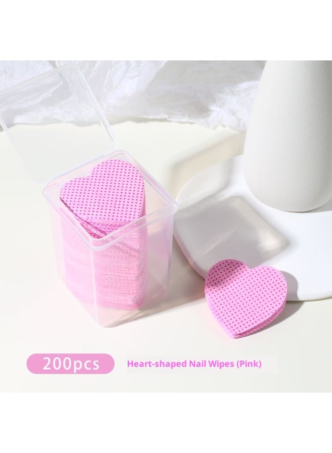 وسادات قطن مناديل الأظافر، مجموعة مزيل طلاء الأظافر بالجل، وسادات قطنية لإزالة طلاء الأظافر، مناديل أظافر قابلة للاستخدام، ألياف قطن طبيعية نقية، مناسبة للمنزل أو الصالون - Image 1