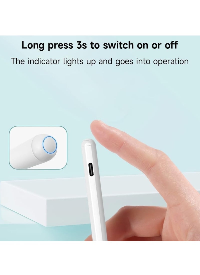 Stylus Pen Compatible with Apple IPad Pencil With Palm Rejection Tilt Sensitivity Pens For IPads Is Compatible For Apple IPad 10/9/8/7/6 IPad Pro 11/12 9 IPad Air 5/4/3