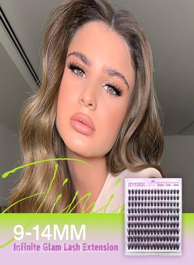 JIMIRE Lash Clusters Wispy Natural Eyelash Clusters 9-14MM Natural Lash Extensions Anime Cluster Eyelash Extensions Easy to DIY by Self Beginners Friendly 144Pcs Pack by JIMIRE - Image 4