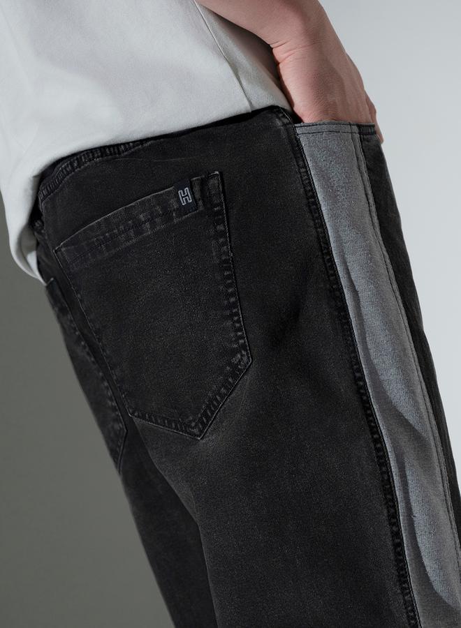 هوبرهولمي جينز بقصة مريحة وخصر متوسط مع لوحة جانبية من ستايلي - Image 5