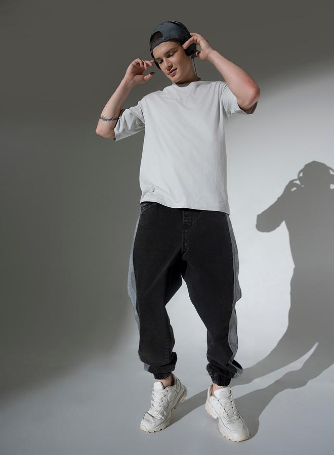 هوبرهولمي جينز بقصة مريحة وخصر متوسط مع لوحة جانبية من ستايلي - Image 1