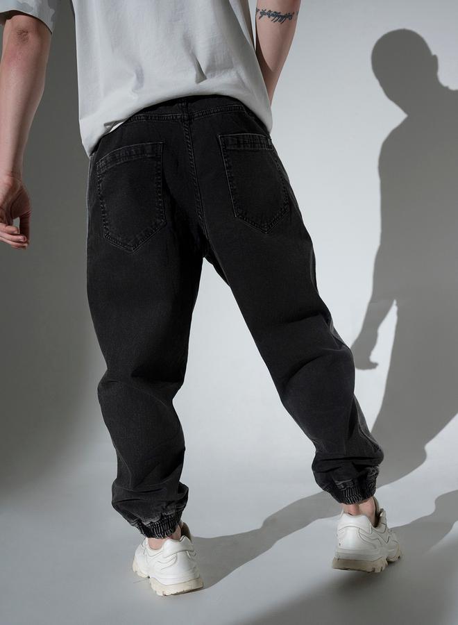 هوبرهولمي جينز بقصة مريحة وخصر متوسط مع لوحة جانبية من ستايلي - Image 2