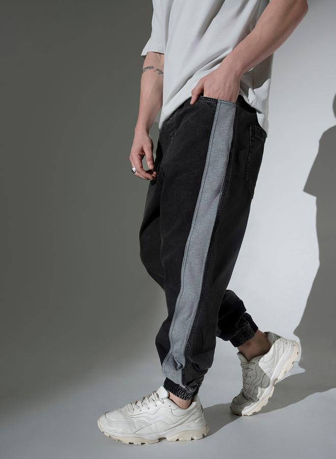 هوبرهولمي جينز بقصة مريحة وخصر متوسط مع لوحة جانبية من ستايلي - Image 3