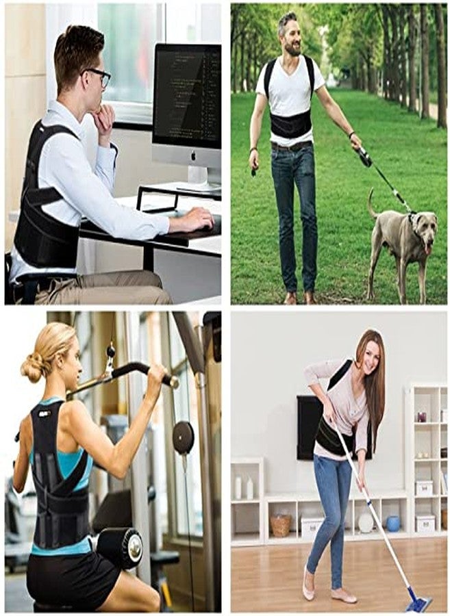 Sifoz Free Size Posture Corrector For Men And Women Back Support Belt Back Pain Back Straight And Shoulder Support Belt (Universal Size) (Metallic Belt) (Posture Corrector Belt) - Image 5