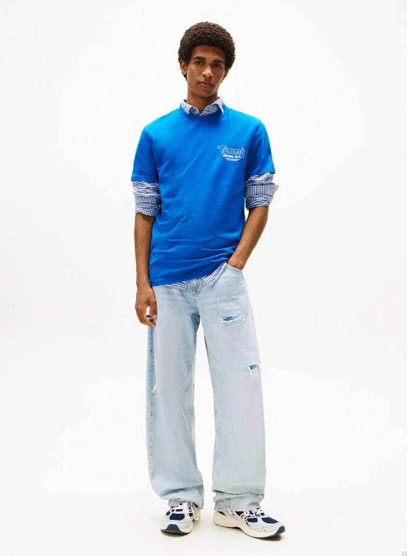 TOMMY JEANS  Logo Slim Crew Neck T-Shirt for Men | Best Price UAE