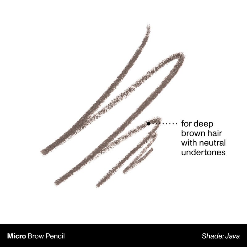Morphe Micro Dual Eyebrow Pencil - Dual-Ended Brow Pencil Featuring a Retractable, Ultra-Precise, Pointed Tip - Richly Pigmented, Smooth-Gliding, Long-Lasting Wax Formula - Java (0.003 oz) - Image 3